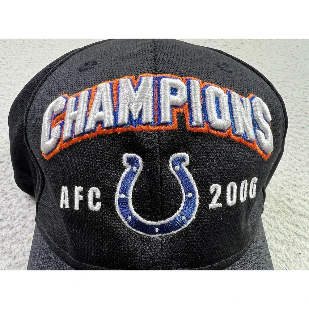 Indianapolis Colts Hat Cap Fitted‎ One Size NFL Football Super Bowl XLI Reebok